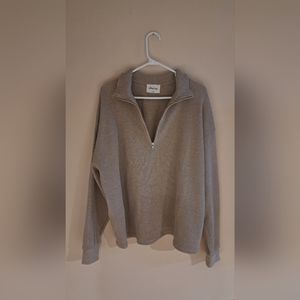 Zip-neck aritzia sweater